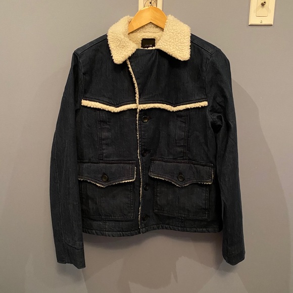 Joe’s Jean Denim Sherpa Jacket - Picture 7 of 8